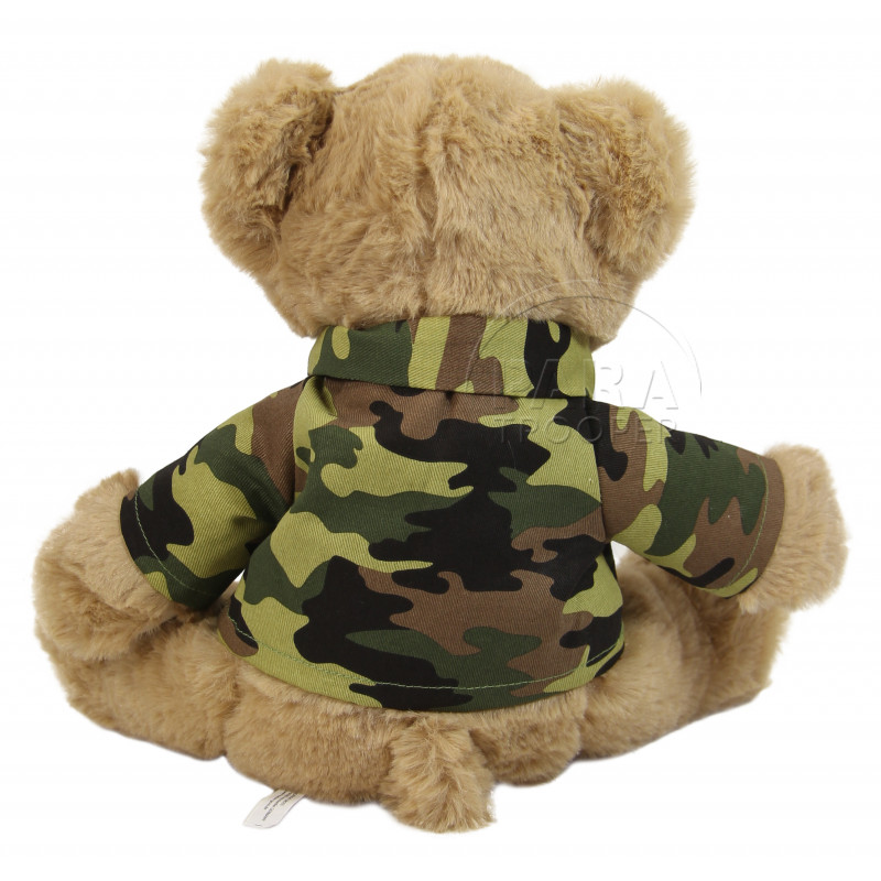 Ours En Peluche Avec T Shirt Camoufl