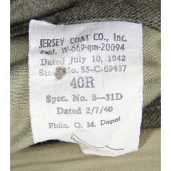 Coat, Wool, Serge, OD, Technical Sergeant, 45th Infantry Division