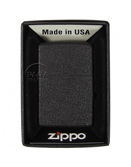 Zippo - Ancien Briquet ZIPPO U S N Marine Américaine, noir mat.