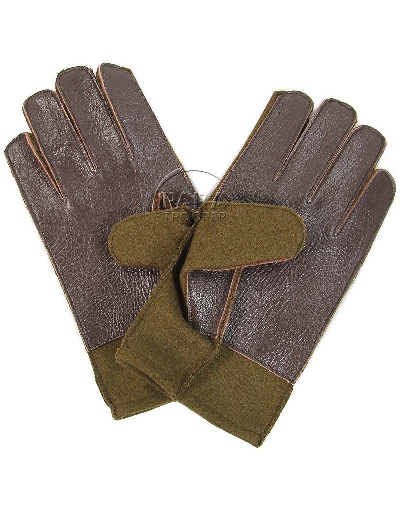 Gloves Wool With Leather Palm Us Paratrooper