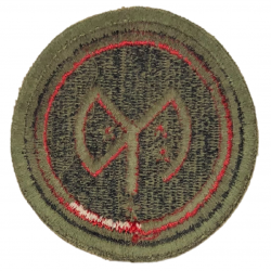 Insigne, 27th Infantry Division, bord vert, dos vert