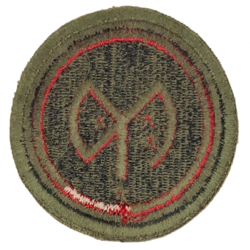 Patch 27th Infantry Division, OD Border, Green back