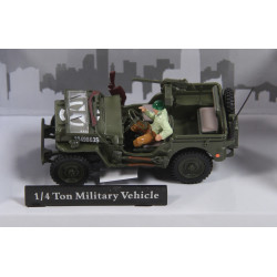 Jeep Willys, scale : 1/43, with soldier