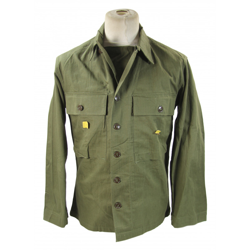 Jacket, HBT (Herringbone Twill), Special, OD 7, US Army, 1944, 34R