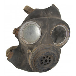 Masque à gaz britannique, dans sa housse, 1943