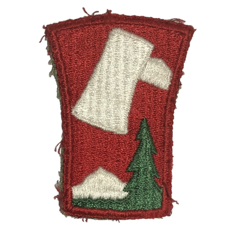 Patch, 70th Infantry Division, GEMSCO cornrow weave pattern