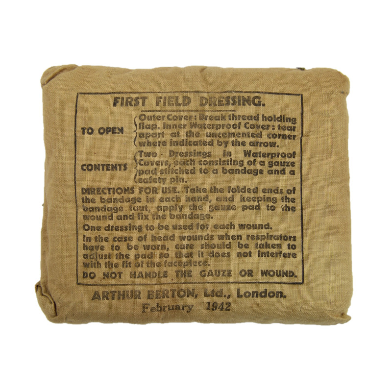 First Field Dressing, British, Arthur Berton, Ltd., 1942