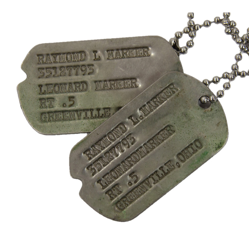 Dog Tags, Pvt. Raymond Marker