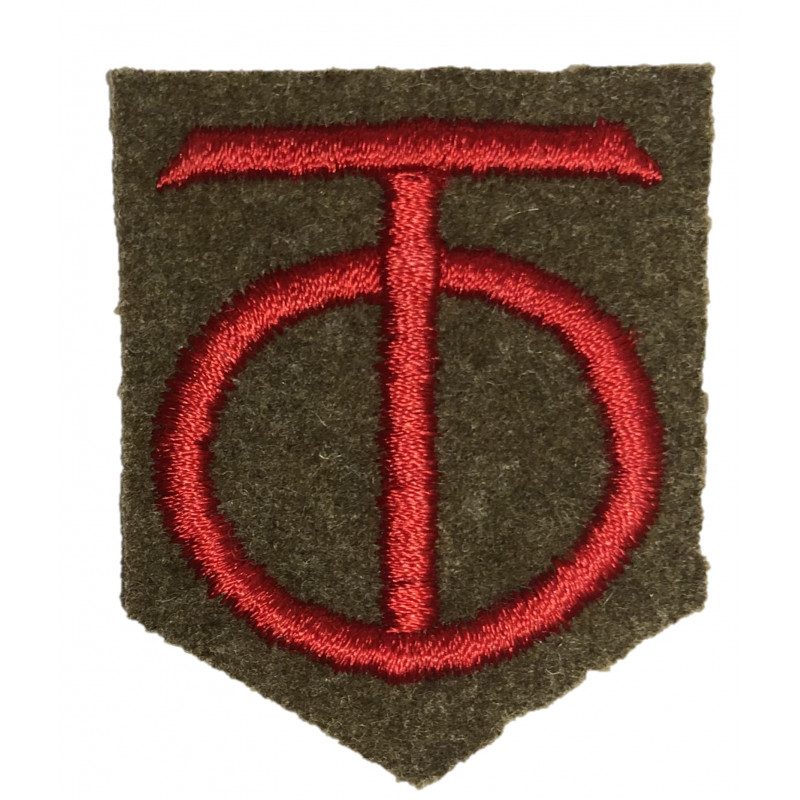 Patch, 90th Infantry Division, Embroidered on Felt