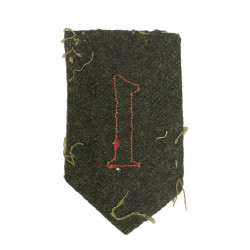 Insigne, 1st Infantry Division, fabrication précoce