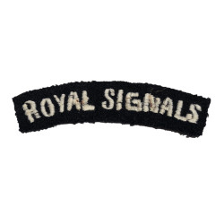 Shoulder Title, Royal Signals, Embroidered