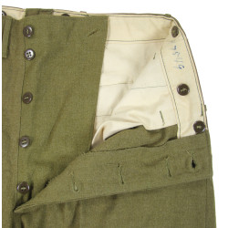 Trousers, Wool, Serge, OD, Special, 36 x 33, 1944, Sgt. Spencer Horton