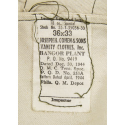 Trousers, Wool, Serge, OD, Special, 36 x 33, 1944, Sgt. Spencer Horton