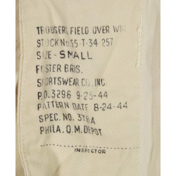 Surpantalon, camouflage hivernal, Foster Bros. Sportswear Co., Inc., 1944, Small