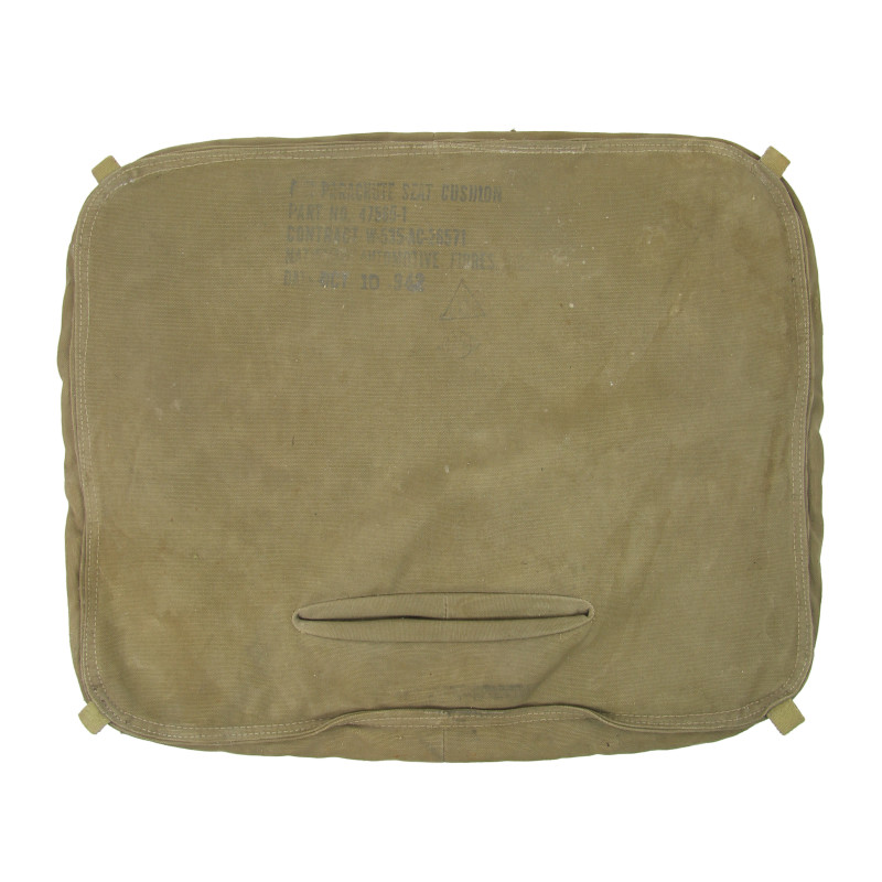 Coussin fessier pour parachute siège, USAAF, 1942