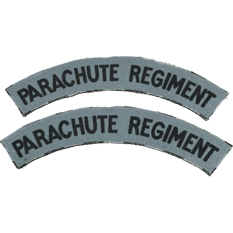 Insignes d'épaule (Titles), Parachute Regiment, imprimés