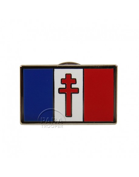 Crest drapeau France Libre