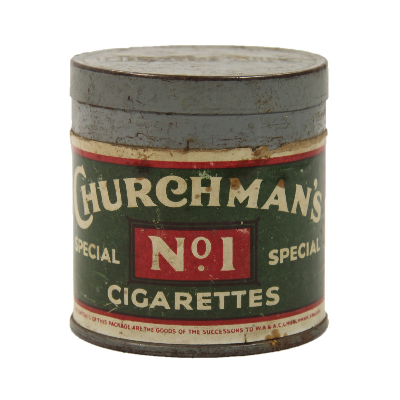 Tin, Cigarette, Ration, British, CHURCHMAN'S No. 1