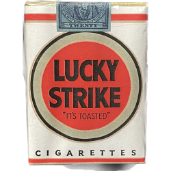 Cigarettes, Lucky Strike, White