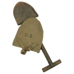 T-Shovel, M-1910 + Cover, W.L. DUMAS MFG. CO. 1943