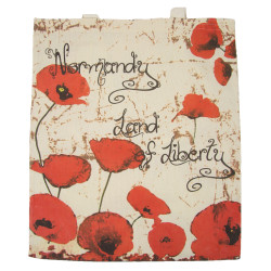 Tote bag, Coquelicot