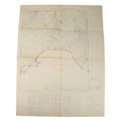 Map, Cavalaire Bay, July 1944, TOP SECRET-BIGOT, Operation Dragoon