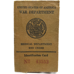 Carte d'identité médicale, 1er type, Pvt. Roy Archer, 47th General Hospital, PTO