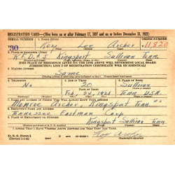 Card, Identification, Medical, 1st Type, Pvt. Roy Archer, 47th General Hospital, PTO