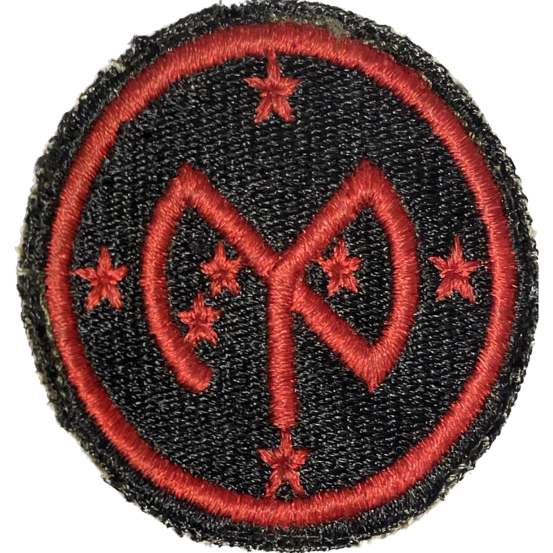 Insigne, 27th Infantry Division, bord vert, dos vert