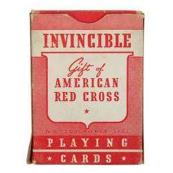 Cards, Playing, INVINCIBLE, For Use of US Government, Gift of American Red Cross, 1943