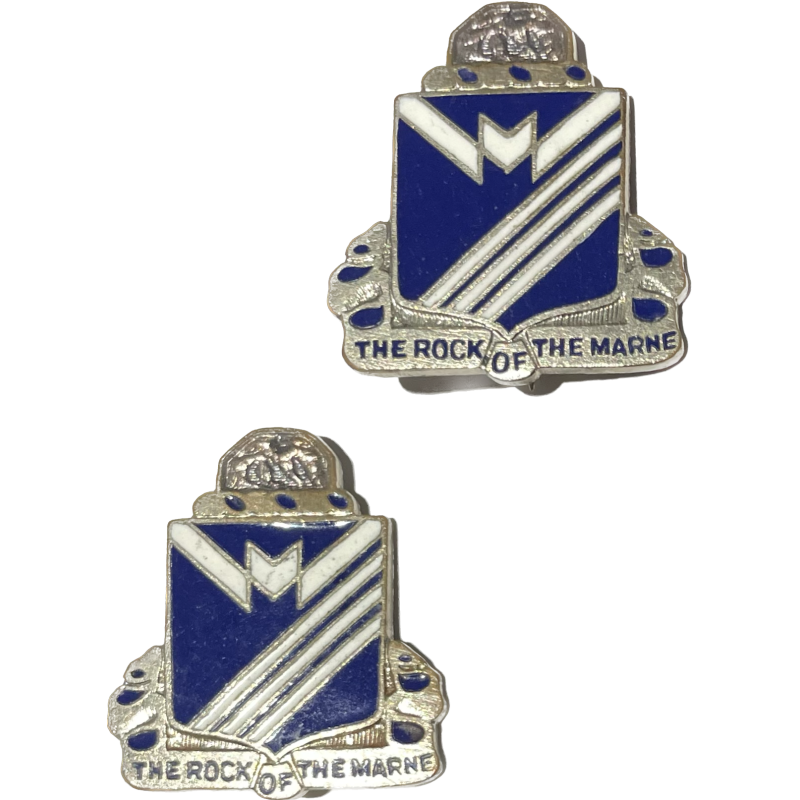 Pair of Distinctive Insignia, 38th Inf. Rgt., 2nd Infantry Division ...