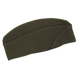 Cap, Garrison, Officer, Dark OD, Chocolate, Size 6 7/8, British Made, Hobson & Son, (London) Ltd. 1944