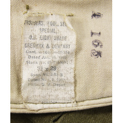 Pantalon moutarde, Special, 31 x 29, 1942, Sgt. Donald Faulk, USAAF