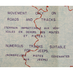 Map, Cannes, Operation Dragoon, SECRET, 1944, 509th PRCT