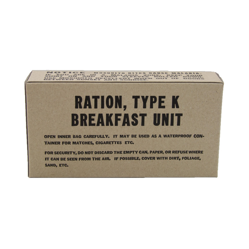 Ration K, Breakfast, 1st type