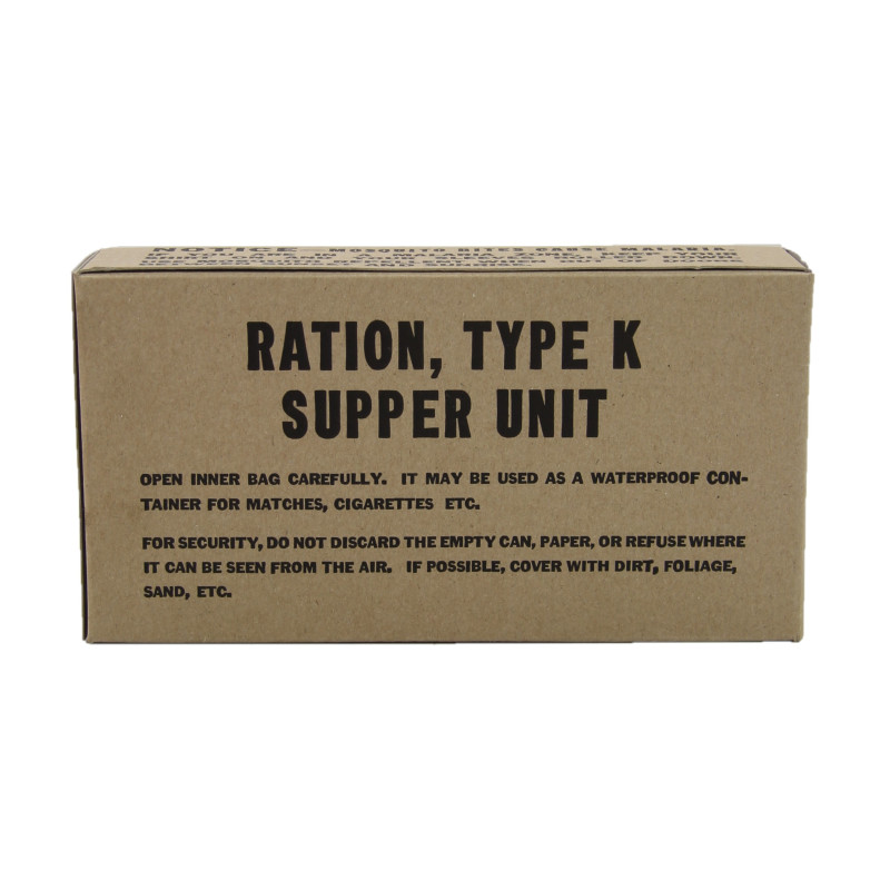 Ration K, Supper, 1st type