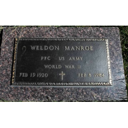 Calot troupe, Pfc. Weldon Manroe, Hq. Co., 2nd Bn., 8th Inf. Reg., 4th Infantry Division, ETO