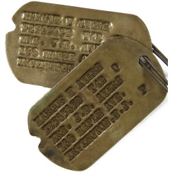 Grouping, Dog Tags, Sgt. Marcus Ayers, USAAF