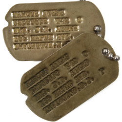 Grouping, Dog Tags, Sgt. Marcus Ayers, USAAF