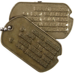 Grouping, Dog Tags, Sgt. Marcus Ayers, USAAF