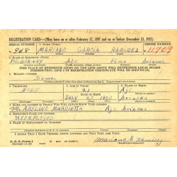 Report of Delinquency, Pfc. Mariano Ramirez, 1163rd Labor Sup. Co., Carentan, 1945