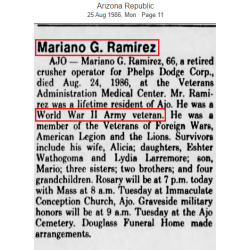 Report of Delinquency, Pfc. Mariano Ramirez, 1163rd Labor Sup. Co., Carentan, 1945