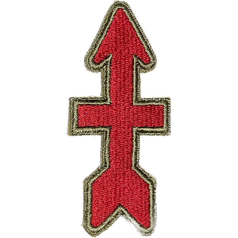 Insigne, 32nd Infantry Division, bord vert, dos vert