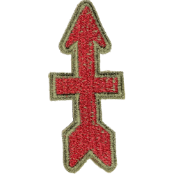 Insigne, 32nd Infantry Division, bord vert, dos vert