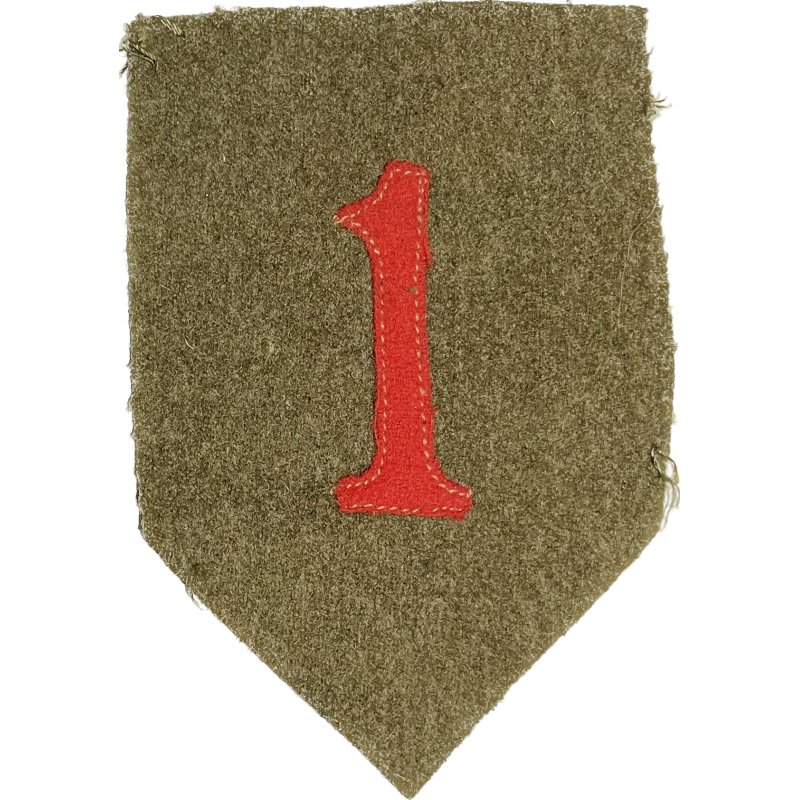 Insigne, 1st Infantry Division, fabrication précoce