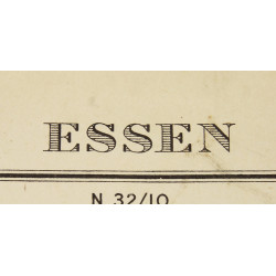 Map, Essen, Ruhr, Germany, 1942