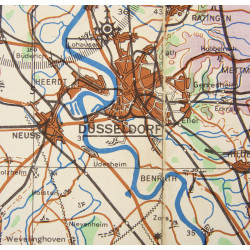 Map, Essen, Ruhr, Germany, 1942