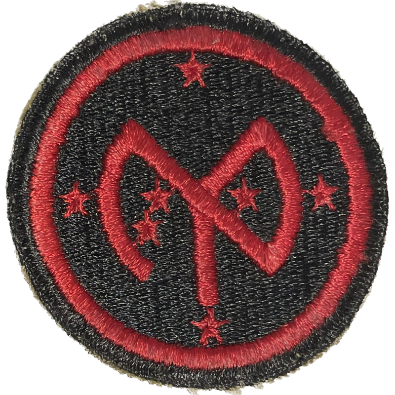 Insigne, 27th Infantry Division, dos vert, 1943