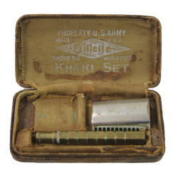 Razor, Safety, Gillette, Khaki Set, Property US Army