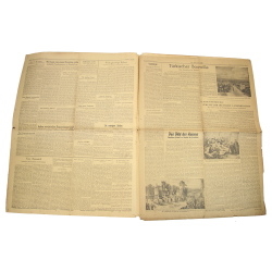 Journal allemand, Deutsche Zeitung in den Niederlanden, 6 juin 1944, "Invasionsbeginn an der nordfranzösischen Küste"